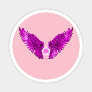 New year Pink Angel Magnet